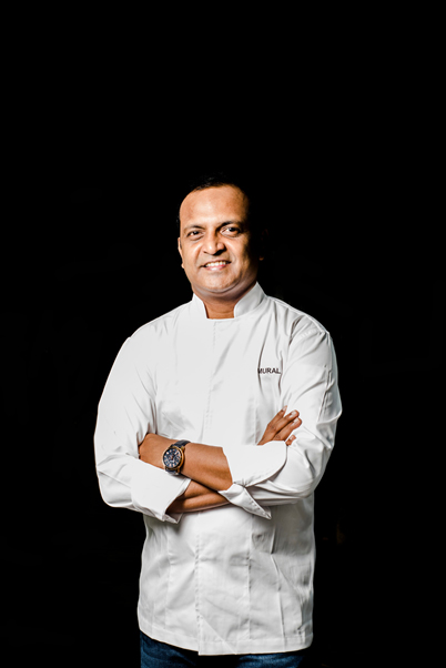 With Chef Manjunath Mural, Singapore. The First Indian Chef  to receive a Michelin Star  in Southeast Asia