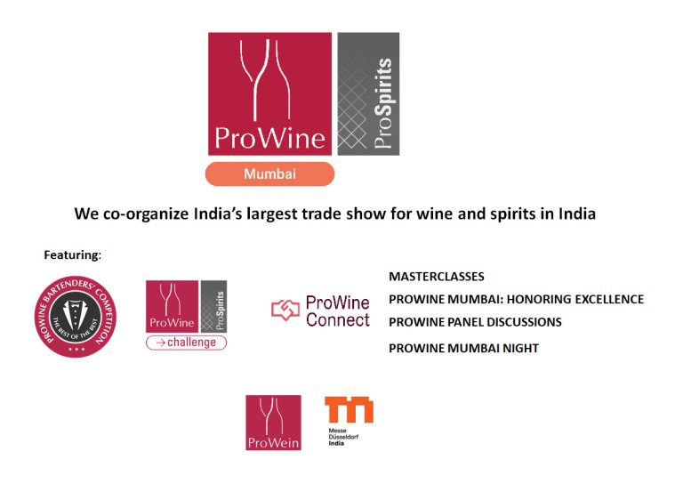 We co-organize India’s largest trade show for wine and spirits in India